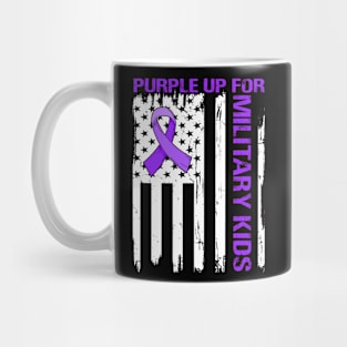 Purple up for Military Kids-Month of the Military Child Mug